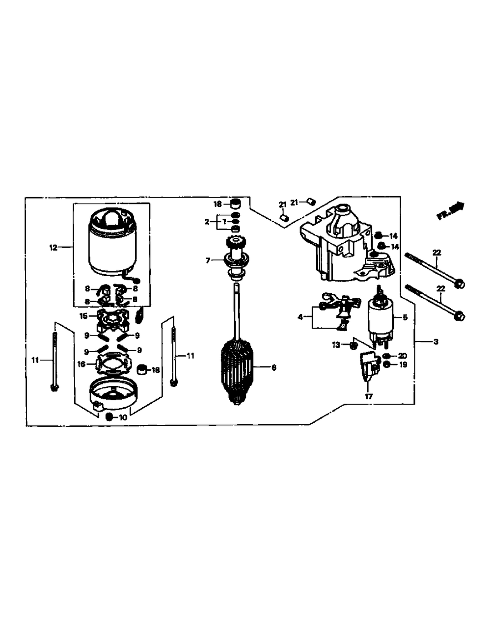 Gxv620k1 Starter Motor Diagram and Parts List for M48-HN 53AB5E6V750-20-HP Cub Cadet Lawn Tractor